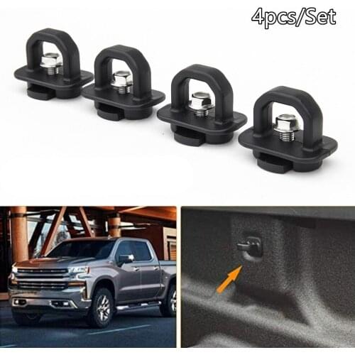 Car accessories Fit For Ford F250 Chevy Silverado GMC Sierra Tie Down Anchor Truck Bed Side Wall Anchors Set