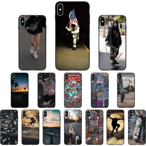 Yinuoda skateboard Phone Case for iphone 11 12 Mini Pro Max X XS MAX 6 6s 7 8 Plus 5 5S 5SE XR SE2020