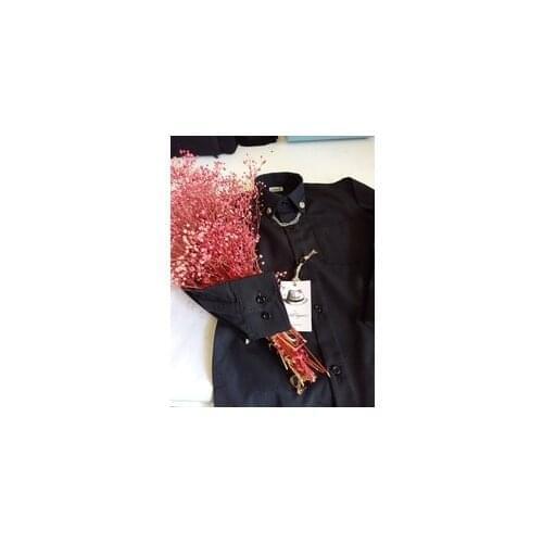 Black, White Shirt 6-8 Age Child