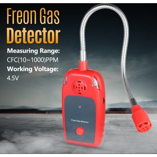 KKmoon Freon Gas Detector Handheld Gas Detecting Apparatus Freon Leak Detector R134A R12 R410a R22 Refrigerant Leak Detector