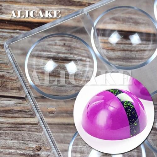 Polycarbonate Chocolate Mould Ball Sphere Shape Form For Chocolate Mould Tray For Bakery Baking Pastry Tools Drop Shipping
