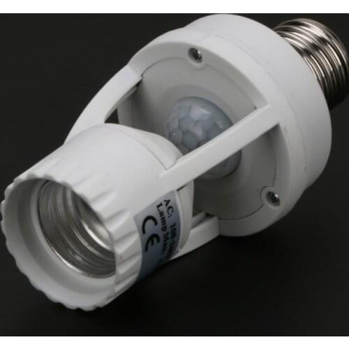 360 Degrees PIR Induction Motion Sensor IR Infrared Human E27 Plug Socket LED Light Sensor Switch Base Lamp Holder