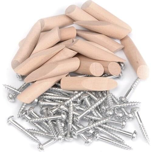 200pcs Pocket Hole Screws and Plugs for 9.3MM Drill Bits Woodworking Pocket Hole Jig Furniture Joining Accessories Hardwood Plug