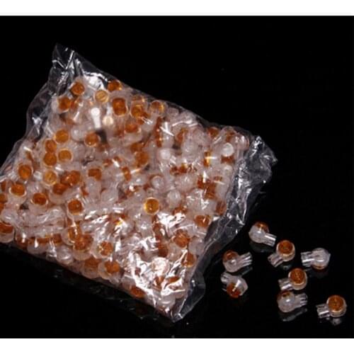 200pcs Wire Line UY2 K1 Terminal Block Connectors Scotchlok 0.4-0.7mm Butt For Telephone Network Cable No Grease