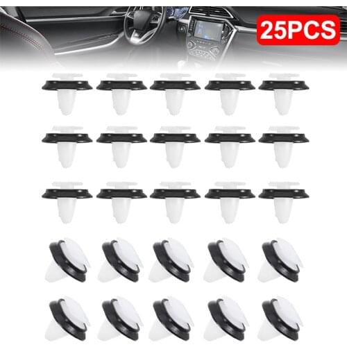 25pcs Plastic Car Door Trim Panel Clips Kit 71728806 Fit For Fiat Ducato Citroen Jumper Peugeot Boxer DIY Holder Parts