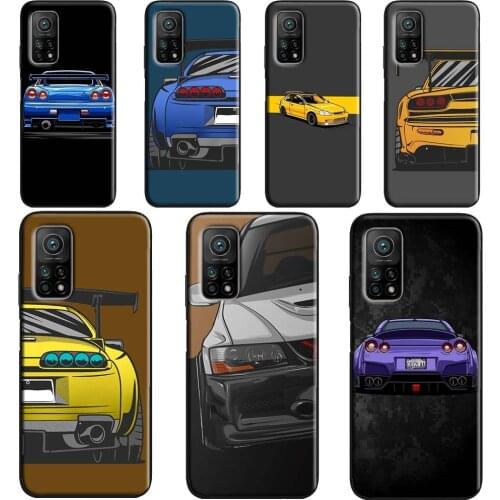 JDM COOL Car Cartoon Case POCO X3 Pro F3 F1 F2 M3 Pro Cover For Xiaomi Mi 11 Lite Ultra Note 10 Mi 9T 10T Pro