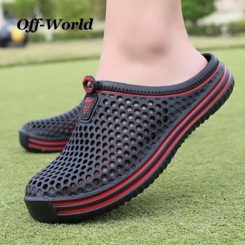 Summer Men Slippers Beach Outdoor Wading Shoes Light Flip Flops Unisex Flats Couple Sandals Women Garden Shoes Clogs