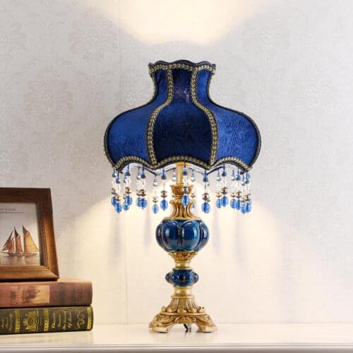 Retro Bedroom Table Lamps Warm and Romantic Creative European Style Bedside Touch Lamp Bedside