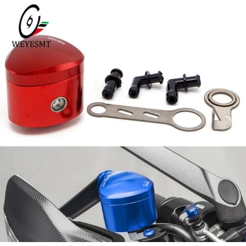 New CNC Aluminum Brake Fluid Reservior Motorcycle Scooter Sport Bike Street Bike Dirt Bike Brake Clutch Oil Fluid Tank Oil Cup