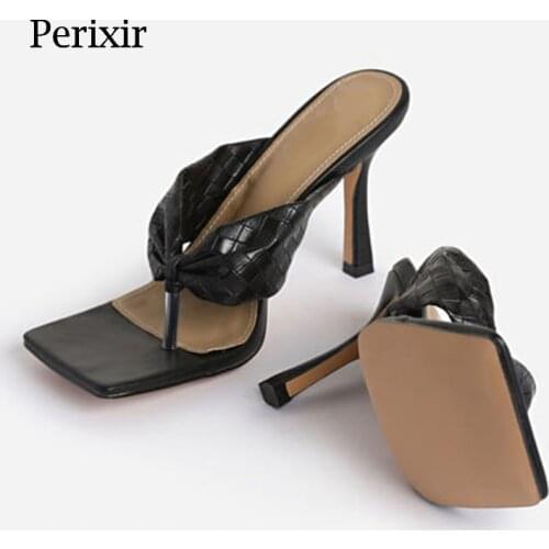 Perixir 2021 summer new hot style sandals shiny material bright color flip flops ladies slippers