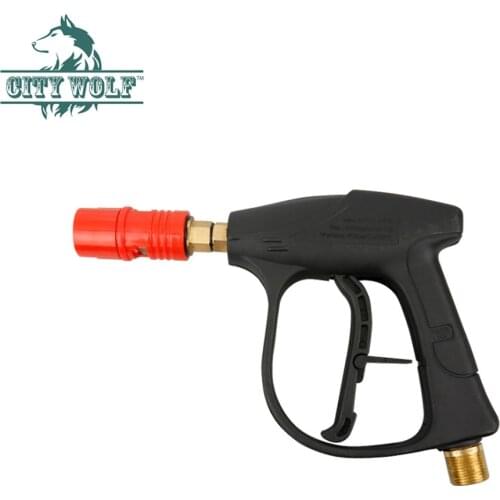 High pressure car washer spray water gun with 4PCS quick connected metal nozzle car wash shop accessory city wolf cleaning tool