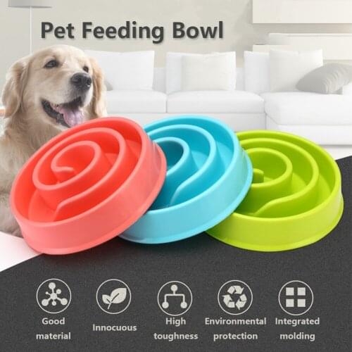 2019 Portable Pet Dog Feeding Bowls Puppy Slow Down Eating Feeder Dish Bowl for Prevent Obesity Dogs Supplies Dropshipping