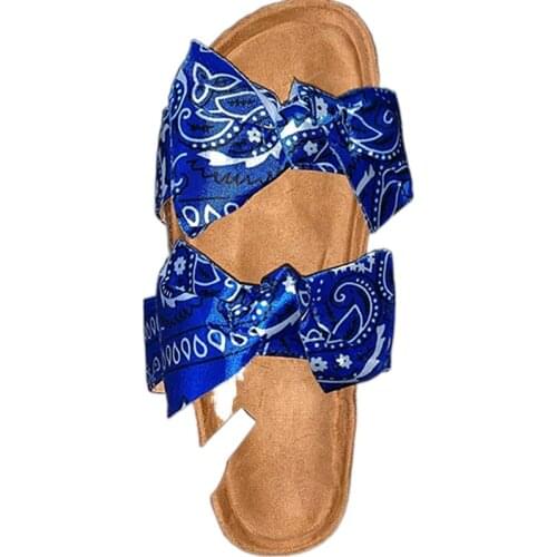 Summer Sandals Women 2021 Bandana Shoes Woman Cork Sandals Flat Shoes Ladies Fashion Beach Sandles Shoes Women Sandalias Mujer