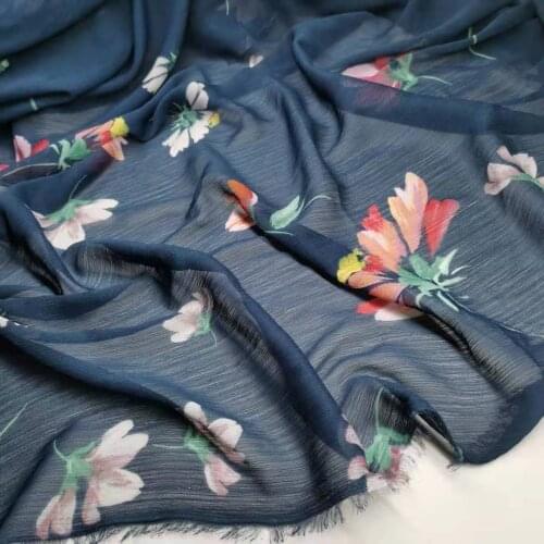 Chiffon Dress Crepe Fabric Light Fabric Breathable Skirt Sewing Qualified