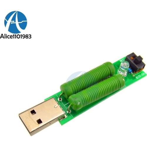 USB Load Resistance Power Resistors Mobile Power Aging Resistors Board Module 2A1A USB Port Digital Current Voltage Meter Tester