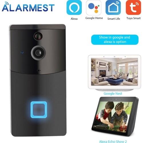 ALARMEST 1080P Tuya Smart Wifi Doorbell Camera Ring Door Bell App Intercom Motion Detector Night Vision Security Powered by Tuya