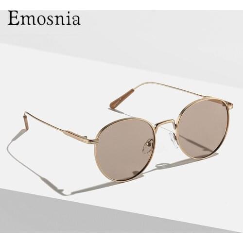 Emosnia Vintage Retro Sunglasses Women Men Luxury Brand Design Mirror Lens Metal Frame Dropship Fashion Steampunk Outdoor UV400