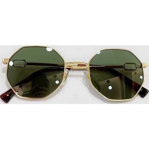 Fashion Square Sunglasses Women Men Luxury Brand Alloy Frame Mirror Square Sun Glasses With Chain UV400