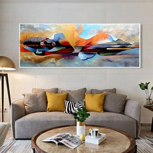 Modern Canvas Painting on The Wall Abstract Side Sleeping Woman Posters and Prints Wall Art Decorative Picture for Living Room