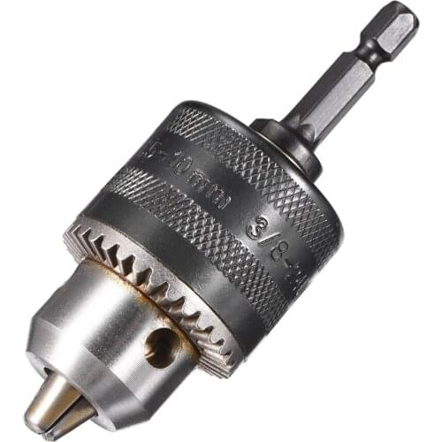 Uxcell Drill Chuck, 3-Jaw Key Chuck with SDS-Plus Hex Shank, 3/8inch-24UNF