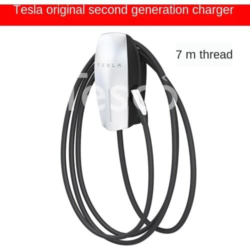 Tesla charger original 2 generation Tesla wall-mounted charger with electric car charger installed