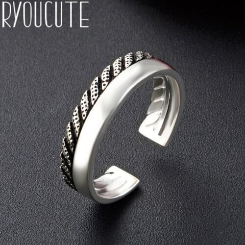 Vintage Punk Round Rings for Women Men Fashion Retro Antique Finger Ring Fashion Party Jewelry 2020 NEW