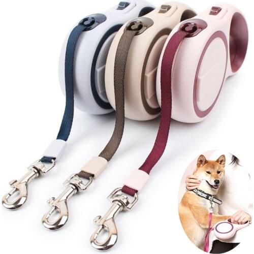 Retractable Pet Dog Leash Automatic Extending Pet Outdoor Walking Leads Traction Rope For Small Medium Large Dogs Pet Supplies