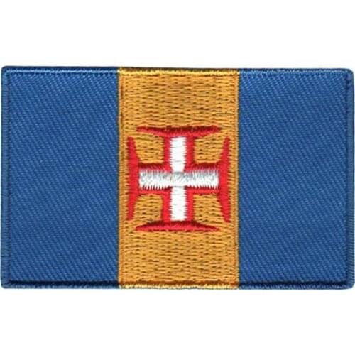 Madeira Embroidered Emblem Made by Twill with Flat Broder and Iron On Backing MOQ50pcs free shipping by Post