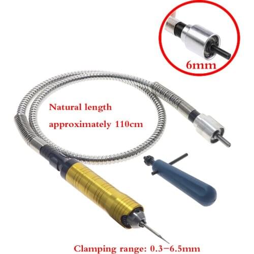 0.3-6.5mm Portable Flexible Shaft Tool Electric Grinding Drill Chuck Flex Shaft Tool Set For Grinder Engraving Machines