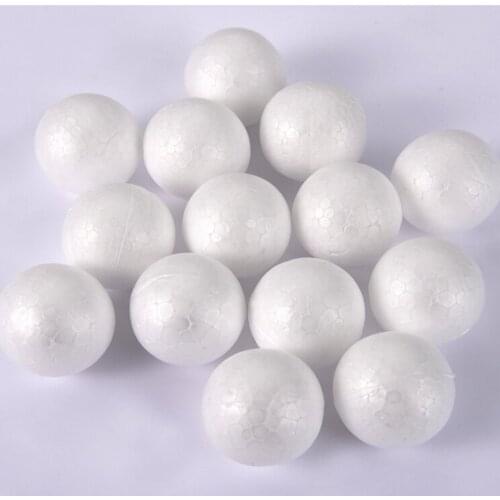 10 Pieces 8cm Ball Shaped Styrofoam Foam Ornaments DIY Craft Party Decoration