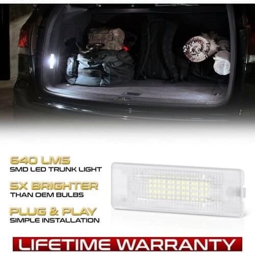 18-SMD LED Luggage Trunk Compartment Light Cargo Area Light Courtesy Door Lamp for Jetta Golf Passat Touran