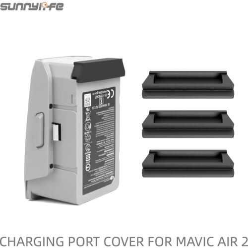 3pcs Mavic Air 2 Battery Charging Port Protector Silicone Dustproof Plug Cover Cap for DJI Mavic Air 2