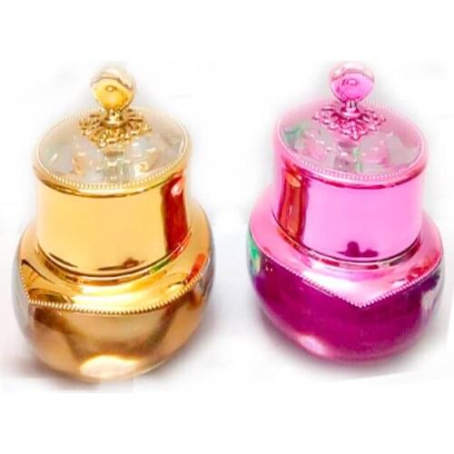 15G CROWN shape acrylic cream bottle,15ml cream jar cosmetic container cream jar Cosmetic Packaging 4 colors 100pcs/lot