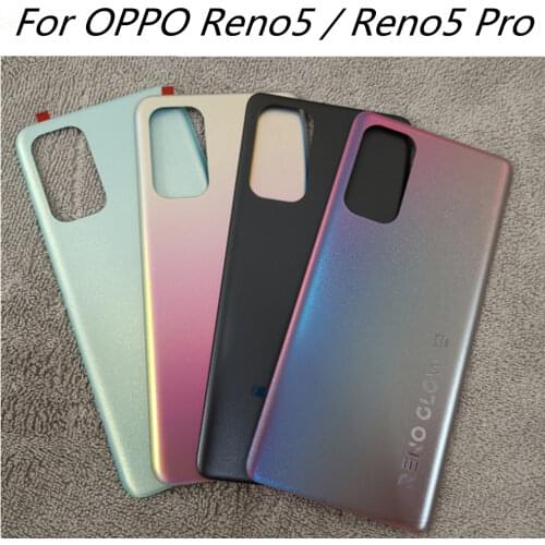 6.43 inch For OPPO Reno5 Pro Back Battery Cover Rear Housing Door Glass Case For Oppo Reno 5 5GBattery Cover
