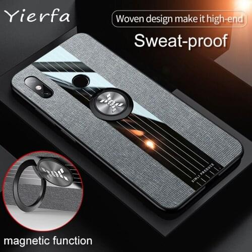 Xiaomi Mi Max 3 Case Cover Soft Silicone Shockproof Bumper For Xiaomi Max3 Fabric Back Cover For Mi Max 2/3 Phone Cases Stand