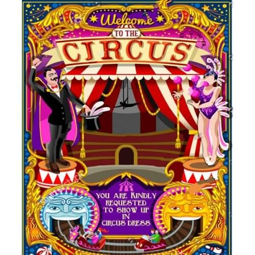 Circus decoration carnival tent marquee amusement theme backdrops Vinyl cloth High quality Computer print party background