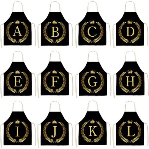 Lovely Cartoon Cats Kitchen Aprons for Women Cotton Linen Bibs Household Cleaning Pinafore Home Cooking Apron 53*65cm WQ0026