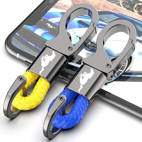 GEJOYS Car Keychain For Ford Key Chain for Ford Mustang Shelby Mondeo MK GT 350 Cobra Focus Fiesta Kuga Car Parts Ford Key Ring