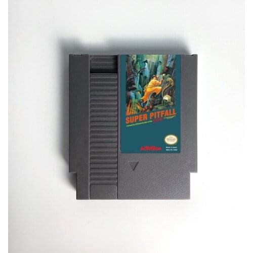 Super Pitfall or Super Pitfall II - Game Cartridge For NES Console 72 Pins 8bit