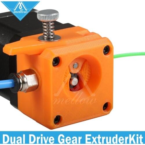 Mellow Drivegear kit Hardened dual drive gear extruder Full kit Cloned Btech for Prusa i3 3d printer Mini Bowden Extruder