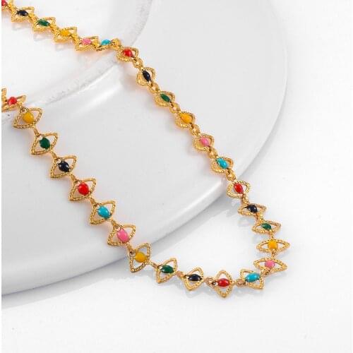 Popular Color Eye Chain Ward Off Evil Personality Exquisite Necklace Suitable For Men And Women High-Quality Jewelry