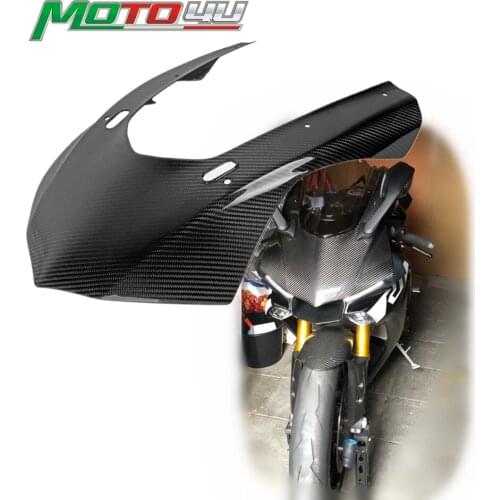 100% Real Carbon Fiber Front Nose Fairing Panels Motorcycle shell Protection For YAMAHA YZF R1 2015 2016 2017 2018