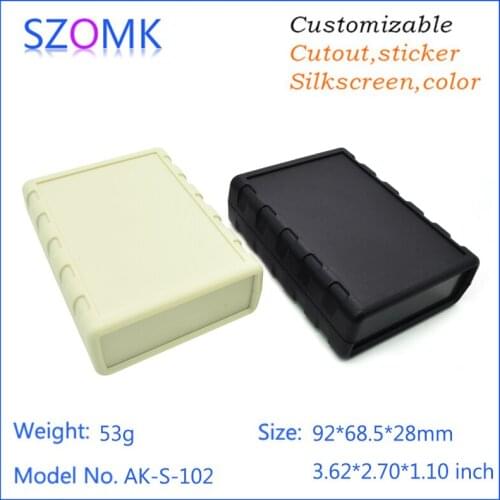 4 pcs, 92*68.5*28mm high quality plastic project enclosure electronic case electric box manufacturer szomk abs distribution box