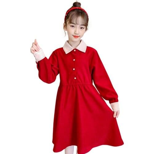 Dress Girl Patchwork Kids Party Dresses For Girls Spring Autumn Kids Dress Casual Style Clothes Girl 6 8 10 12 14