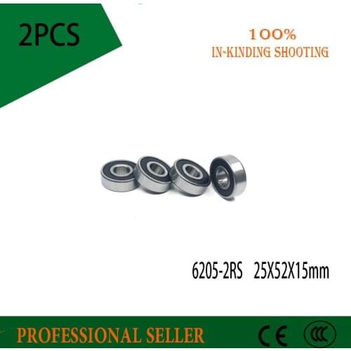 10pcs Bearing 6205 6205RS 6205RZ 6205-2RS1 6205-2RS 25x52x15 Deep Groove Ball Bearings Single Row High Quality
