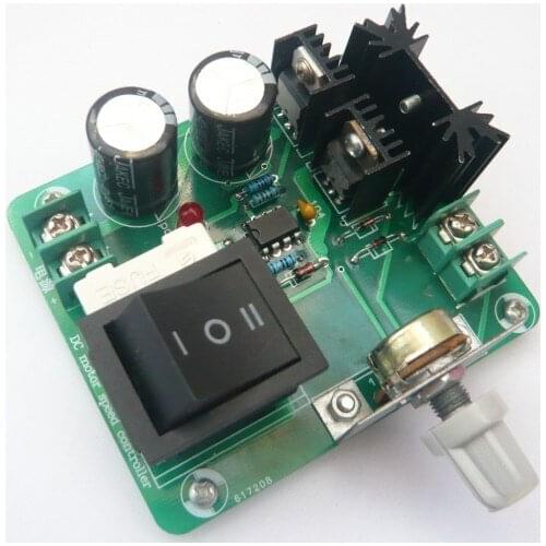 9V-40v 10A PWM DC motor speed regulator With the switch and reversing control