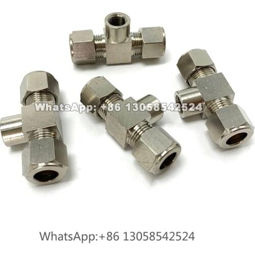 Ferrule Type Pipe Joint, Double Ferrule Tube Fitting Connector, Joint Connector, Nozzle Fittings, Elbow, Tee, Cross, Straight