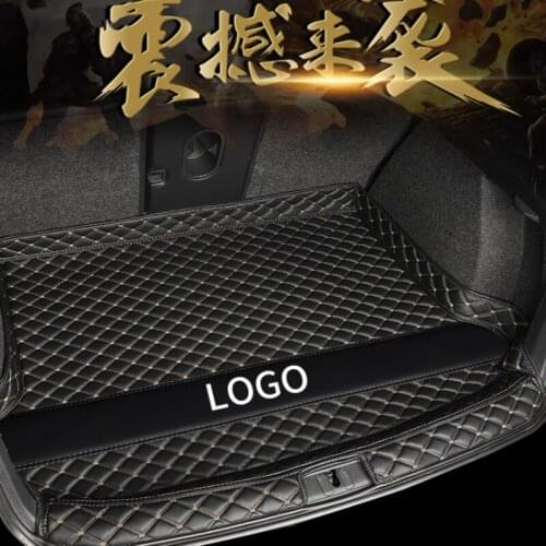 For Skoda Octavia 2007-2014 3D three-dimensional PU tail box protective carpet pad trunk luggage pad Car styling
