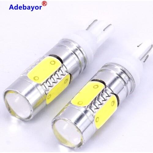 20 X T10 7.5W 194 W5W 5x1.5W Rear Reverse Constant Current Car LED Backup Light Auto Door Light Lamp with Convex Lens White