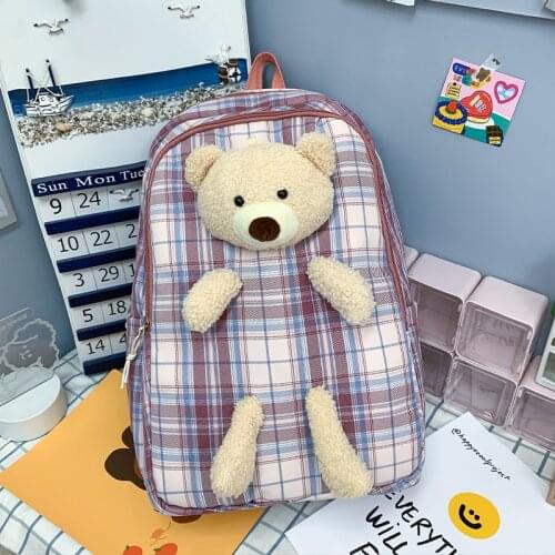 Striped Womens Backpack for Girls High Quality Nylon School Bag Female Anti Theft Bookbag Cute Girl Large Capacity Rucksack Hot